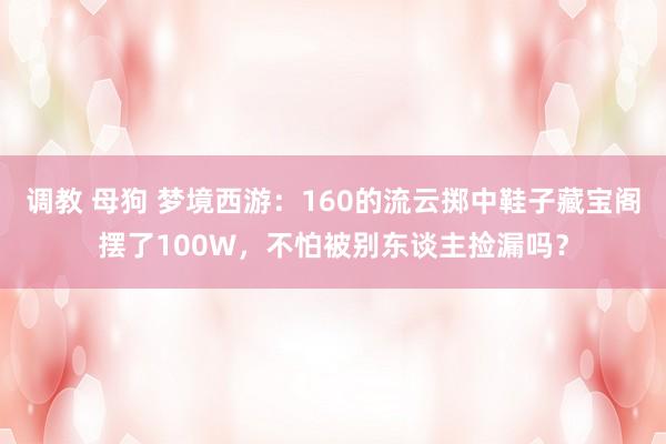 调教 母狗 梦境西游：160的流云掷中鞋子藏宝阁摆了100W